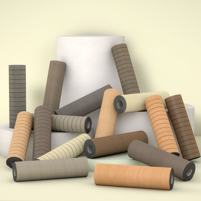 Αυτοκόλλητη Ταπετσαρία Αφρού 3D με Αντικραδασμική Στρώση IXPE και Σχέδιο Ξύλου για Θερμομόνωση